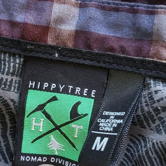 HippyTree Surf & Stone Shirt Mens M Blue Plaid Short Sleeve Button Up Outdoor - Picture 6 of 9